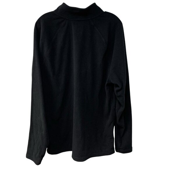Cabela's Pullover Fleece Heavyweight Quarter Zip Thermal Jacket Black Sz Large - Picture 4 of 5